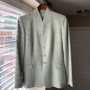 Beautiful mint green kasper suit jacket and skirt